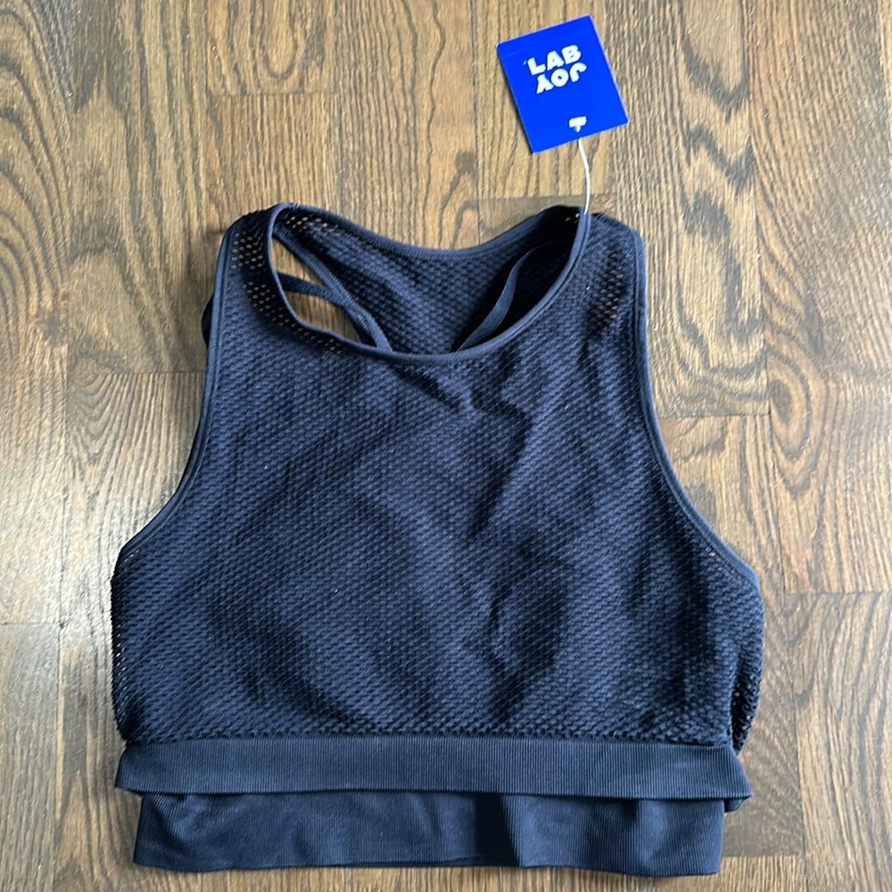 Brand NWT JoyLab high neck double layer seamless sports bra, Size L